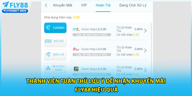 Thành viên tuân thủ lưu ý để nhận khuyến mãi FLY88 hiệu quả